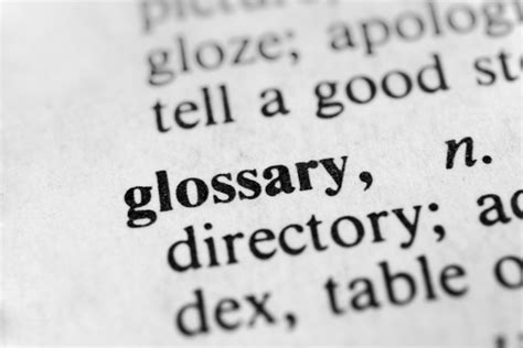 What Is A Glossary In A Book How To Write A Glossary For Your Book
