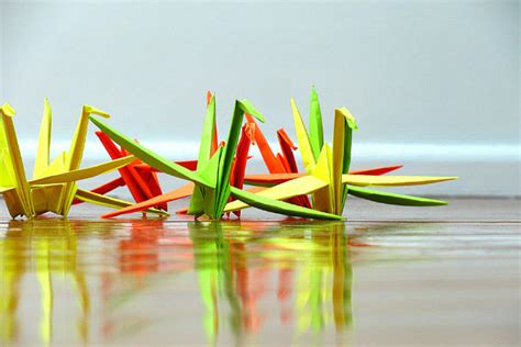 Origami Como Fazer O Pássaro Tsuru De Papel Artigos Cursos A