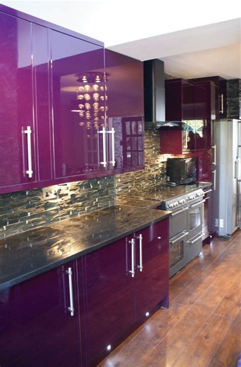It is heavy, brittle, and burns really easy and pretty deep. Best 12 Stylish Purple Kitchen Design Inspirations ...