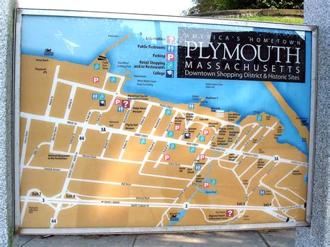 Tourist Map Of Plymouth Ma