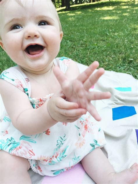 Your baby might surprise you with how quickly he or she is picking up new skills. Baby Talk: Baby E at Seven Months Old - The Sweetest Occasion