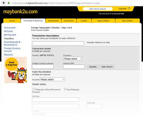 A transfer charge is often charged by the sending bank and in some cases by the receiving bank. Fund TD Ameritrade using Maybank (Maybank2u) | MD