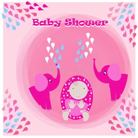 Baby Shower Invitation Card Illustration Stock Vector Illustration Of