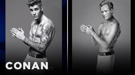 Justin Bieber S Calvin Klein Ad Controversy Conan On Tbs Youtube