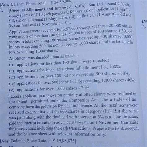 Its relationship with accounting equation. Journal entry - Accountancy - Accounting for Share Capital ...