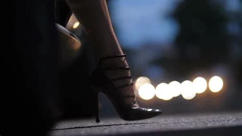 Legs In High Heels Stepping Out Of Car At Night Stock Footage Videohive