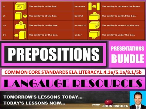 Prepositions Powerpoint Presentations Bundle Teaching Resources