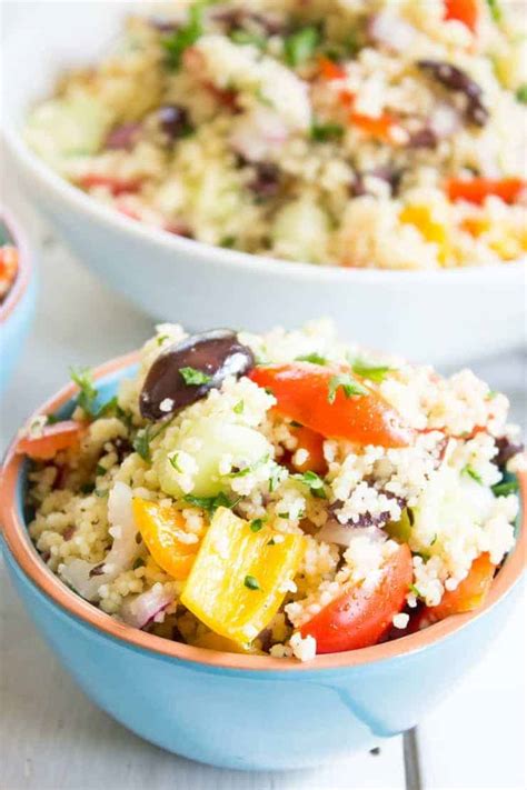 Greek marinated chicken, cucumber sala. Mediterranean Couscous Salad - Beyond The Chicken Coop