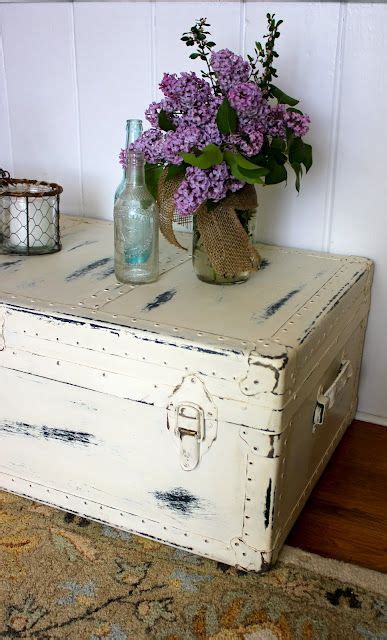 My Passion For Decor Neglected Steamer Trunk Makeover Trunk Makeover