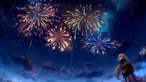 Anime Fireworks Hd Wallpapers Wallpaper Cave