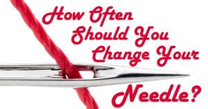 To make these safe for use on the next client, you would do the following in the order they appear: How Often Should You Change Your Needle? - Embroidery Tips ...