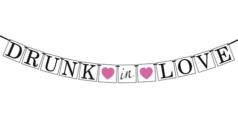 Drunk In Love Bachelorette Party Banner Sterling James Llc