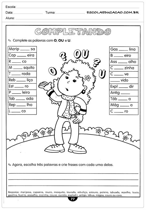 Atividades De Portugues 5 Ano Ortografia