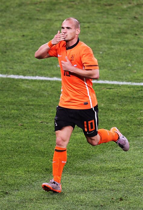 Former football player ajax, real, inter, galatasaray Wesley Sneijder Photos Photos - Netherlands v Slovakia ...