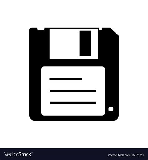 Floppy Disk Icon Royalty Free Vector Image Vectorstock