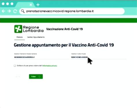 Per la prenotazione online del vaccino, oltre ai dati personali dell'utente, occorrerà disporre del numero di tessera sanitaria e del codice fiscale, e una volta avviata la prenotazione, all'utente verrà immediatamente comunicato il giorno, la sede dove verrà somministrato il vaccino e l'orario in cui ci. Regione Lombardia Prenotazione Vaccino / Altri problemi in lombardia, dopo i disguidi già ...