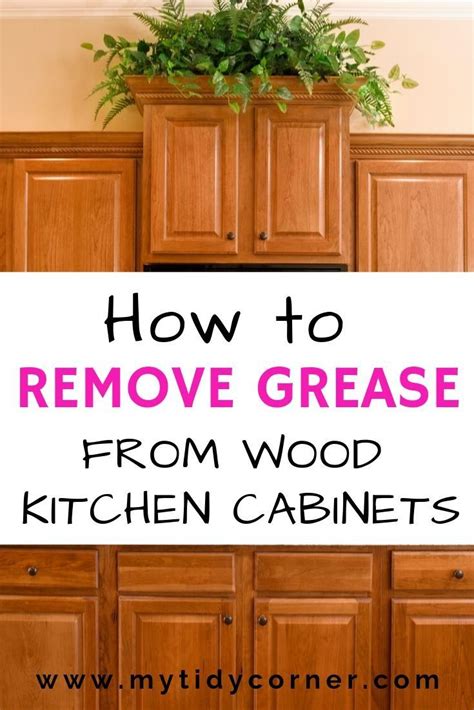 To keep wood cabinets looking their best, you must develop a cleaning routine. How Remove Grease from Wood Kitchen Cabinets! | Clean ...