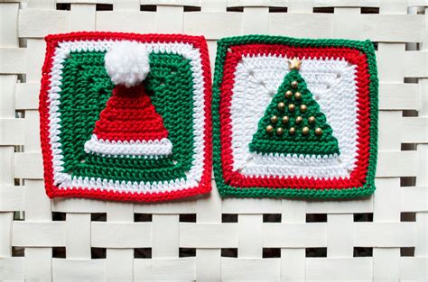 Wiams Crafts Christmas Hat And Tree Granny Squares