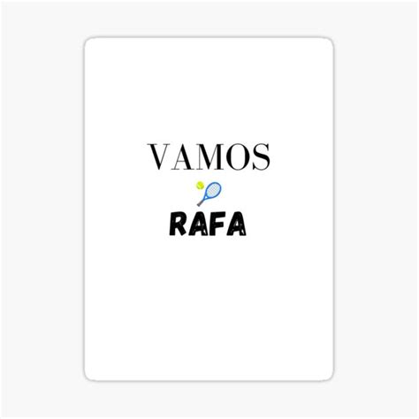 Vamos Rafa Nadal Sticker Von Elamolan Redbubble