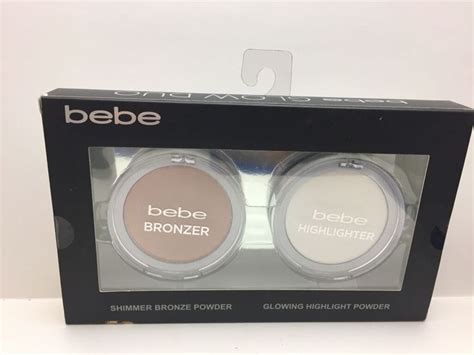 Bebe Glow Duo Shimmer Bronze Powder And Glowing Highlighter Powder New