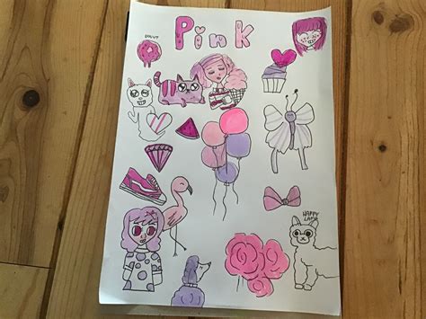 pink drawing pink drawing pink art drawings