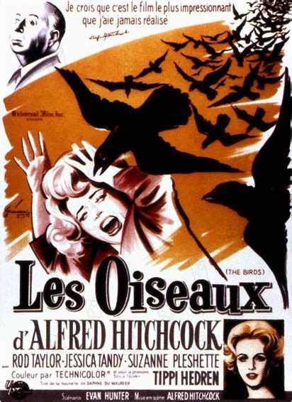 Les Oiseaux Affiche Alfred Hitchcock Film Les Oiseaux Hitchcock