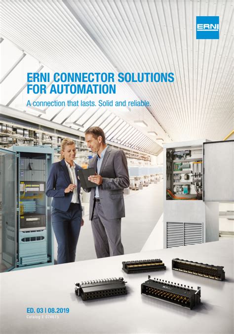 Erni Connector Solutions For Automation Brochure Tti Inc