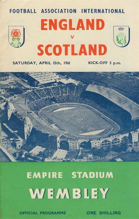 This is the official page for the england football teams. ENGLAND V SCOTLAND 1961 FOOTBALL PROGRAMME - International ...