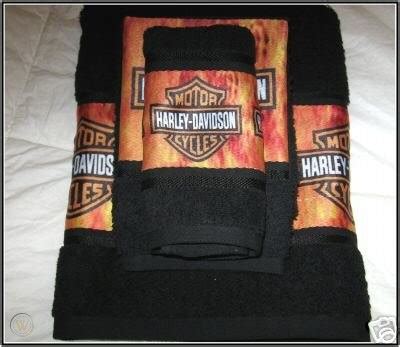 Harley davidson street glide motos harley davidson classic harley davidson medan harley davison bird houses land scape artwork motorcycle harley davidson sportster classic harley davidson davidson homes bathroom makeovers on a budget contemporary family rooms man. Three piece Harley Davidson bathroom towel set | #26957946