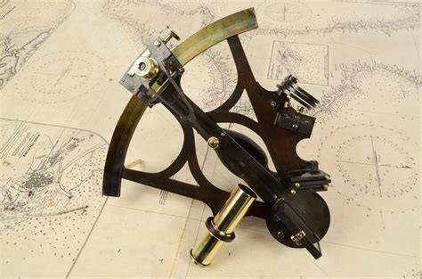 19th century brass sextant mc millan and talbott antique marine