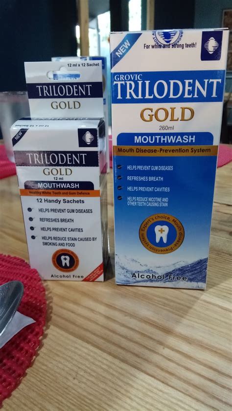 Trilodent Gold Mouthwash For Fresh Breath And Healthy Gums Mommys