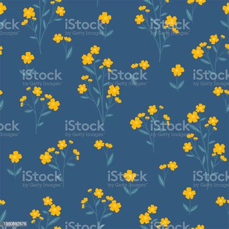 Cute Floral Pattern In A Small Flower Vector Graphics Stock