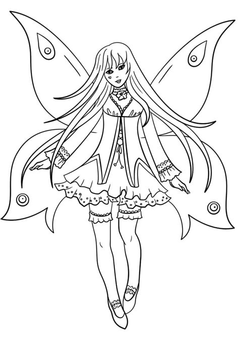 Share More Than 80 Anime Fairy Coloring Pages Super Hot Induhocakina