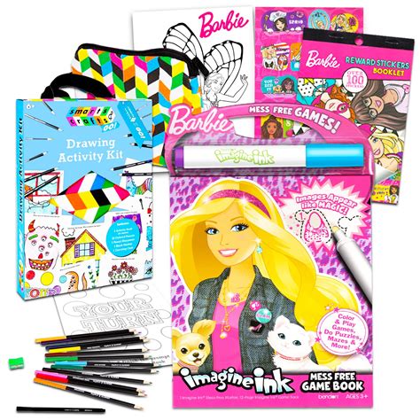 Buy Barbie Imagine Ink No Mess Coloring Book Art Relaxation Set