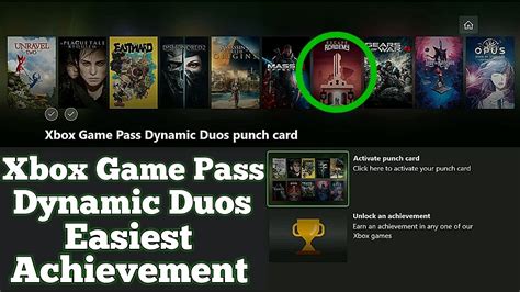 Xbox Game Pass Dynamic Duos Punch Card Guide Unlocking The Easiest
