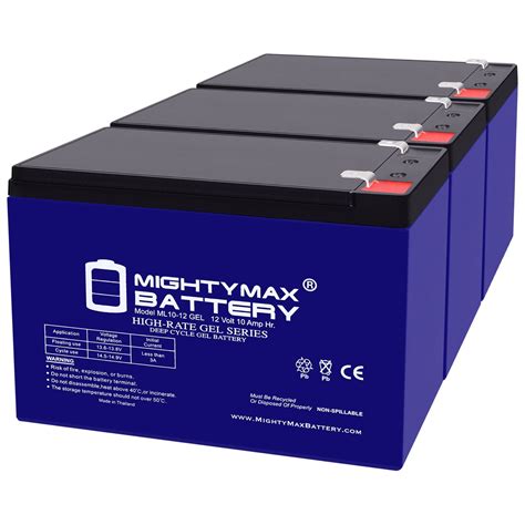 12V 10AH GEL F2 Replacement Battery Compatible with Currie Sams Club