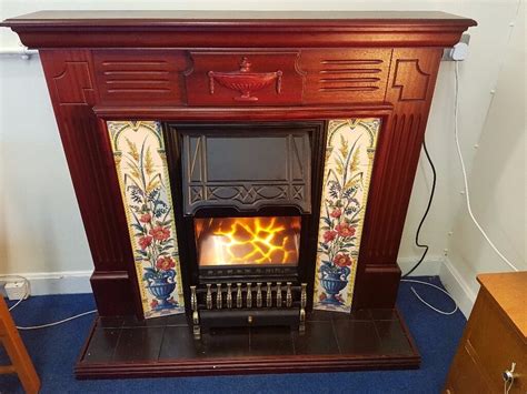 Maybe you would like to learn more about one of these? Mahogany Victorian Style Tiled Fireplace and Electric Fire ...