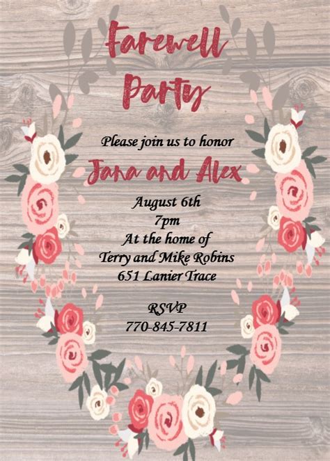 Guests may come and go at any time during the hours of the open house. Going Away Party invitations NEW selections Summer 2021