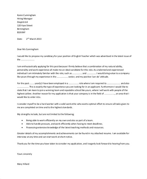 Free 32 Sample Teacher Cover Letter Templates In Pdf Ms Word