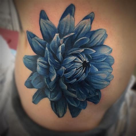 Photorealistic Blue Dahlia Get Ahold Of Me If You Have Any Ideas I