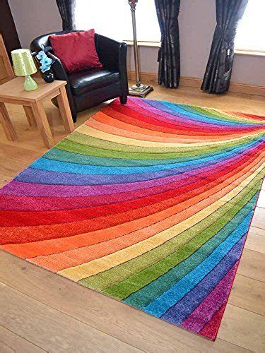 Candy Multicoloured Rainbow Design Rug Available In 6 Sizes 80cm X