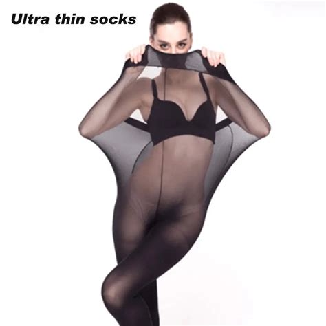 Black Upgraded Super Elastic Magical Tight Silk Stocking Skinny Leg Pantyhose Women In Tights