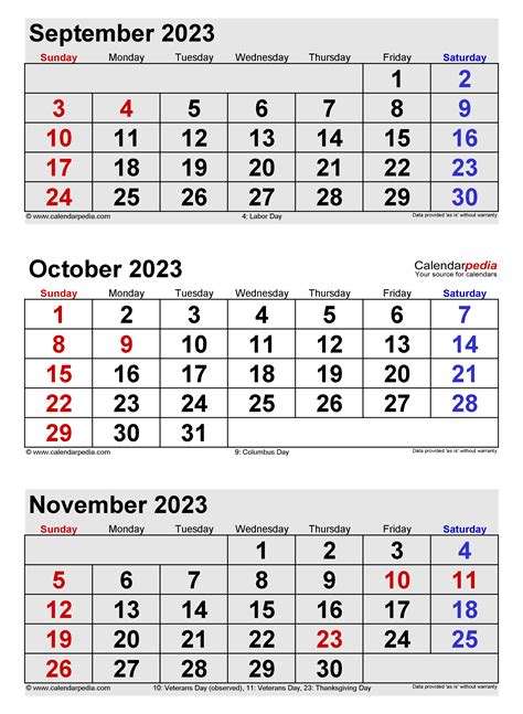 2023 Two Month Calendar Printable October And November 2023 Calendar