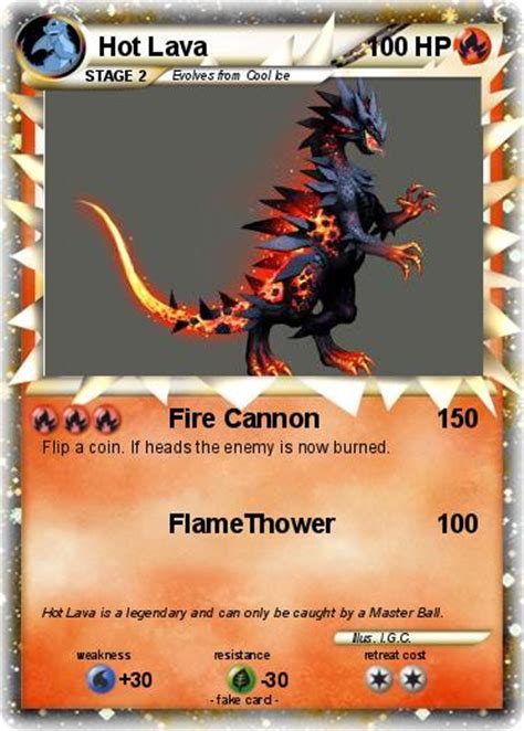 These cards are kept in coin master main account when users search for these cards; Pokémon Hot Lava - Fire Cannon - My Pokemon Card
