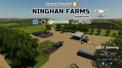 Fs19 Pc Mac Ps4 Xbox One Map Ninghan Farms En Drone Farming