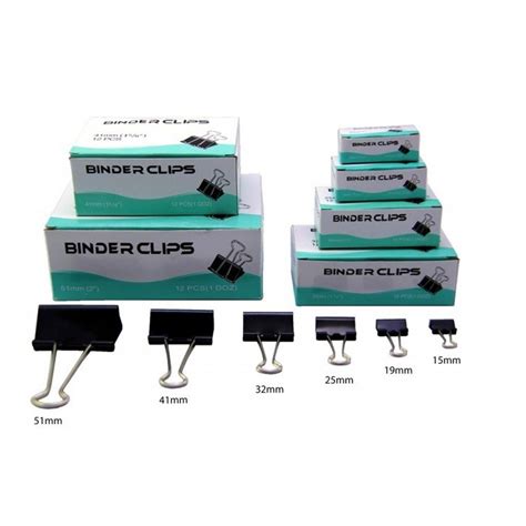Binder Clips 19mm Box Of 12 Pcs Your Online Shop For Stationery And
