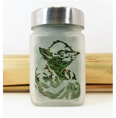 star wars inspired yoda etched glass stash jar rebelsmarket