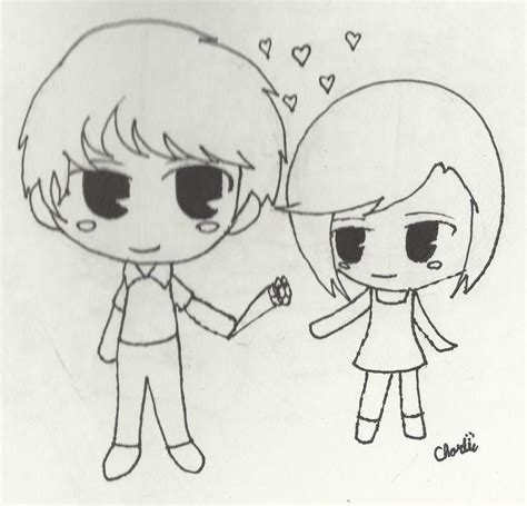 Chibi Couple By Wolfraver13 On Deviantart