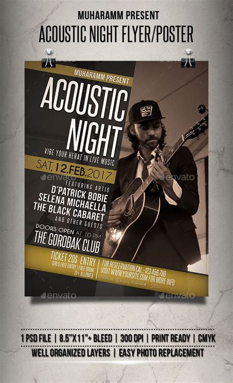 Acoustic Night Flyer Poster