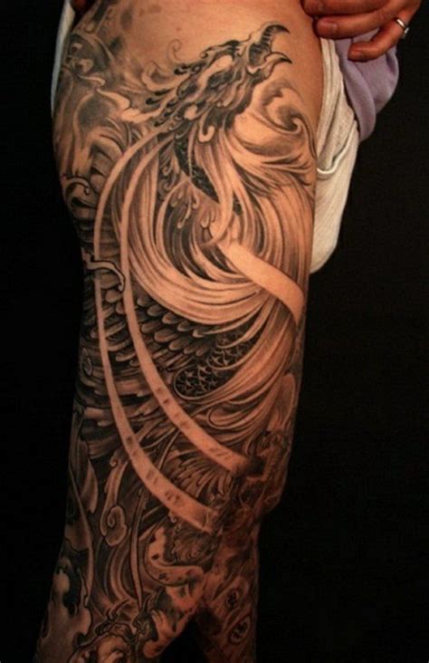 1001 Oberarm Tattoo Designs Beispiele Für Einen Neuen Look Phoenix Tattoo Sleeve Phoenix